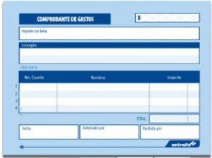 Comprobante de Gastos 50 Hojas  Estrella 0137