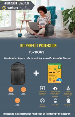 Mochila + Antivirus PERFECT CHOICE PC-990079